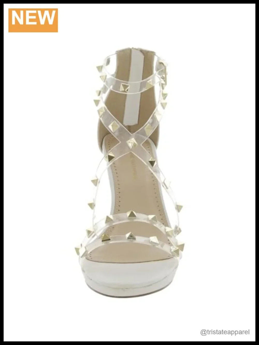 Faux Leather Heeled Sandals with Ankle Strap and Padded Footbed for Wedding